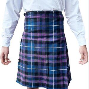 Traditional Tartan Kilt Plaid Pleated Kilt Skirt Irish Festival Kilt Wear NEW